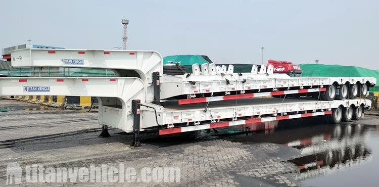 Tri Axle Low Bed Trailer for Sale Manufacturer