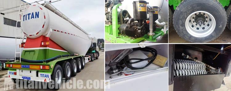 Details of 5 Axle 60Cbm Cement Bulk Tanker Trailer