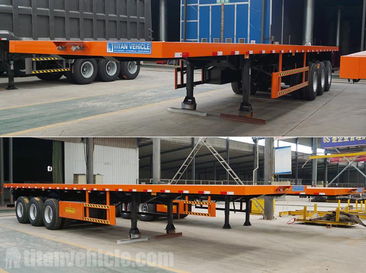 Factory Show of Tri Axle Flat Bed Trailer with Best Price