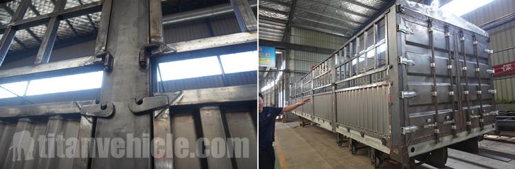 Factory Process of Tri Axle Fence Cargo Semi Trailer