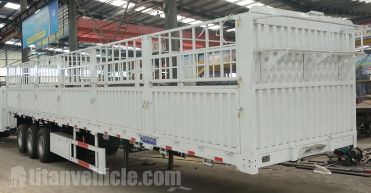 3 Axle 50 Ton Fence Cargo Semi Trailer Manufacturer