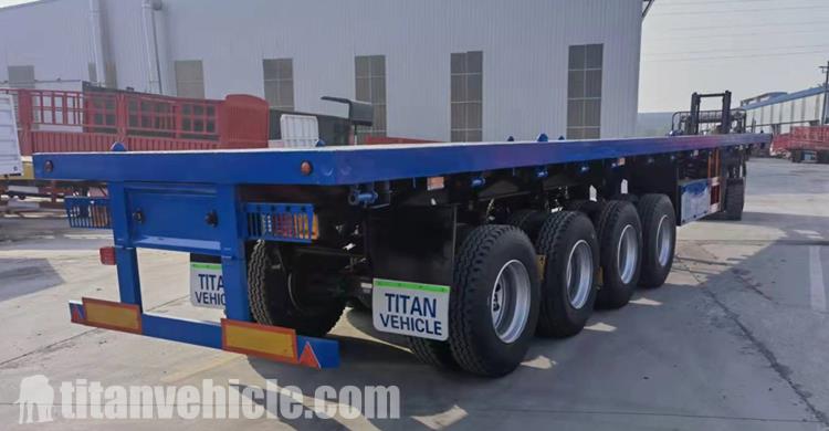 4 Axle 45Ft Flatbed Trailer for Sale Price