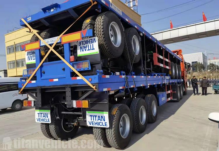 Package of 2 Axle 20Ft Flatbed Trailer