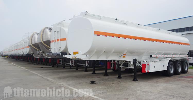 Tri Axle 60000 Liters Palm Oil Tanker Trailer for Sale In Fiji