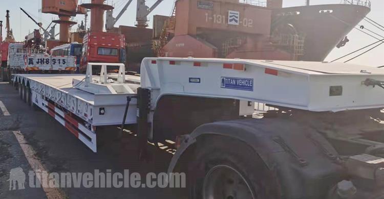 4 Axle Low Bed Truck Trailer for Sale In Mali