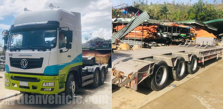 Tri Axle 80 Ton Hydraulic Low Bed Trailer for Sale In Philippines - TITAN VEHICLE