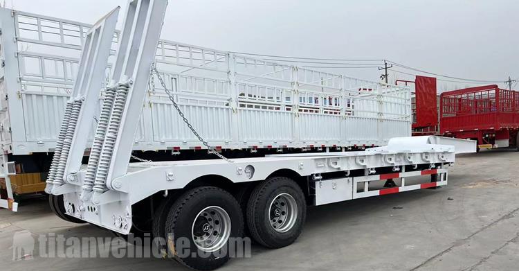 2 Axle 40 Ton Drop Deck Trailer for Sale In Uganda
