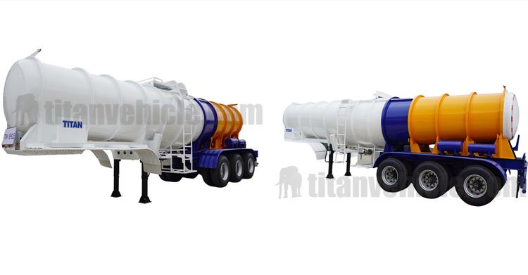 19m3 Tri Axle Sulphuric Acid Tanker Semi Trailer for Sale In Nigeria