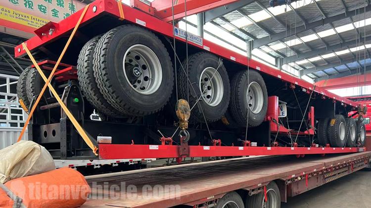 3 Axle Flat Bed 45 Ft Trailers for Sale in Cameroon