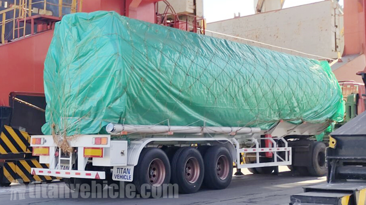 50000 Liters Stainless Steel Tanker Trailer for Sale in Senegal Dakar
