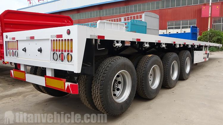 4 Axle 48Ft Flatbed Trailer for Sale In Botswana