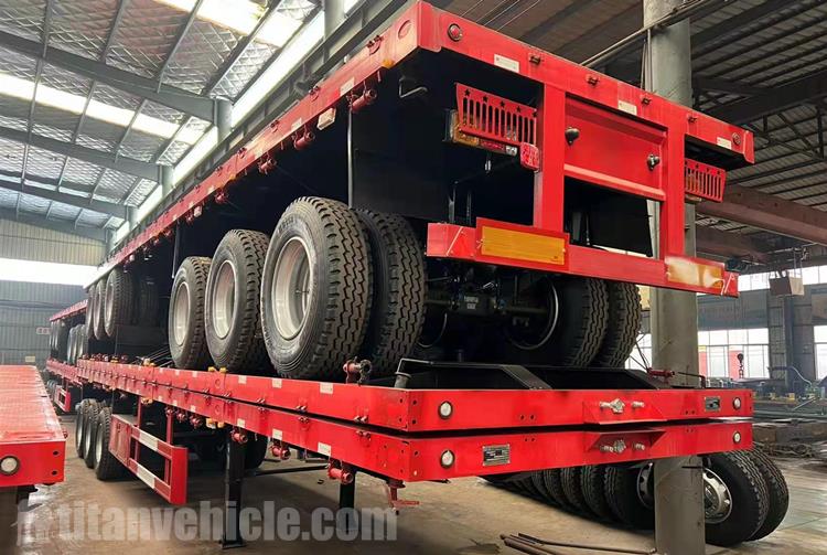 Tri Axle 40 Ton Fence Cargo Semi Trailer for Sale in Benin