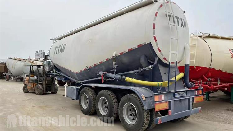 38CBM Bulk Cement Tank Truck Trailer for Sale in Ghana