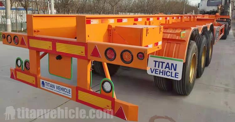 Tri Axle 40 Foot Skeletal Trailer Chassis for Sale In Cote d'Ivoire