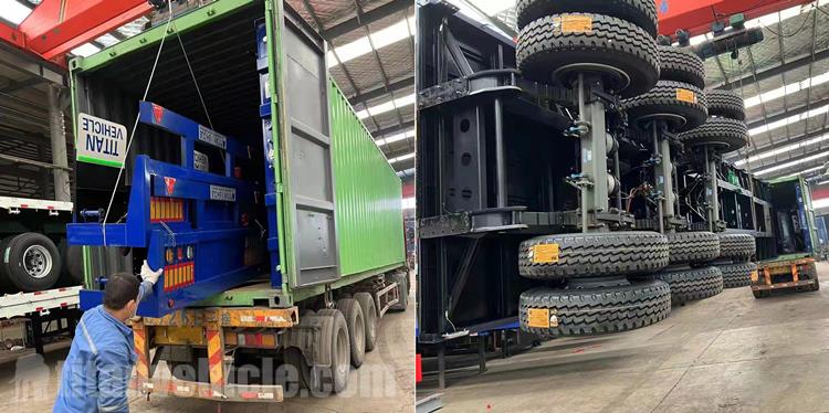 Tri Axle 40Ft Container Trailer will be sent to Qatar