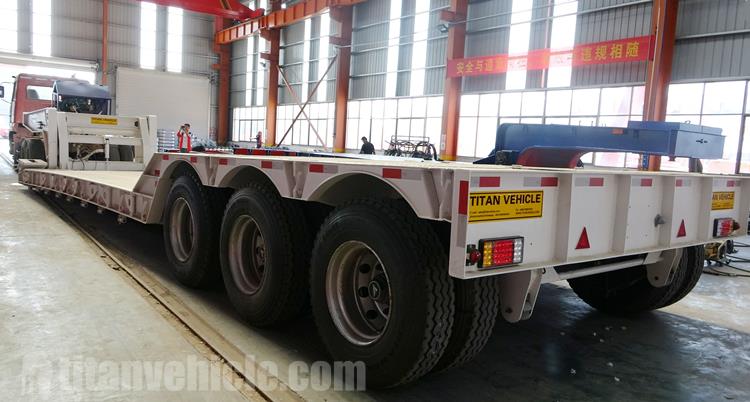 Hydraulic Front Loading Removable Gooseneck Trailer will be sent to Nigeria Lagos