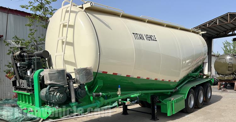 3 Axle Cement Bulker Tanker Trailer for Sale In Ghana