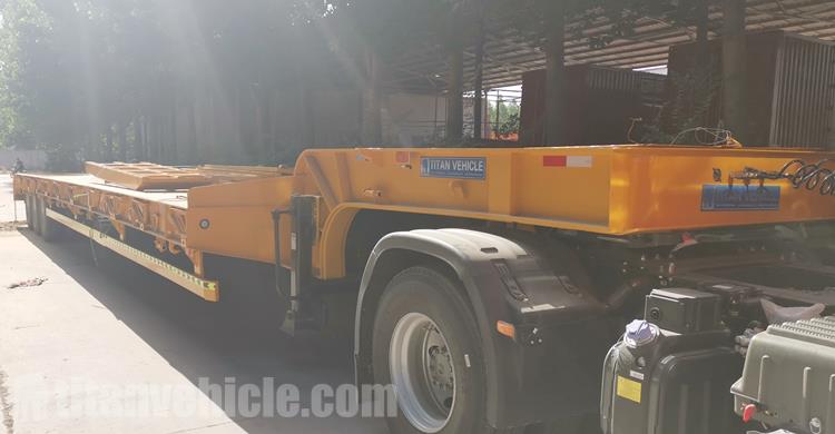 Tri Axle 60 Ton Low Bed Trailer for Sale In Benin