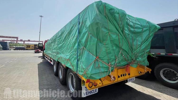 Tri Axle 60 Ton Low Bed Trailer for Sale In Benin