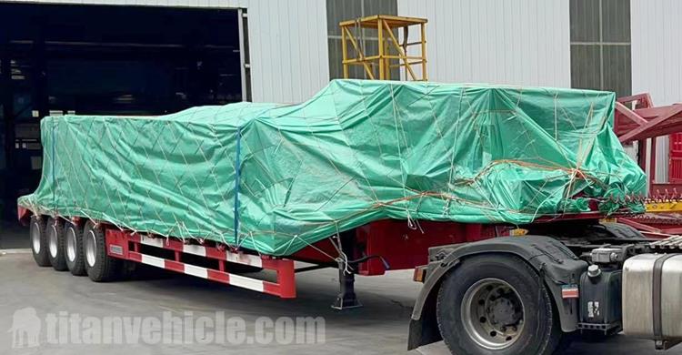 4 Axle 100 Ton Drop Deck Trailer for Sale In Senegal Dakar