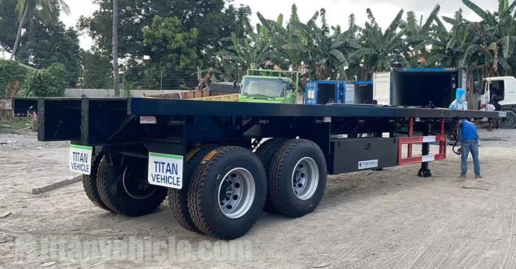 3 Axle 40Ft Flatbed Tipper Trailer for Sale In East Timor