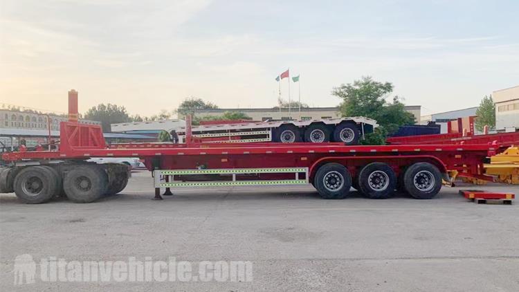 3 Axle 40Ft Flatbed Tipper Trailer for Sale In East Timor