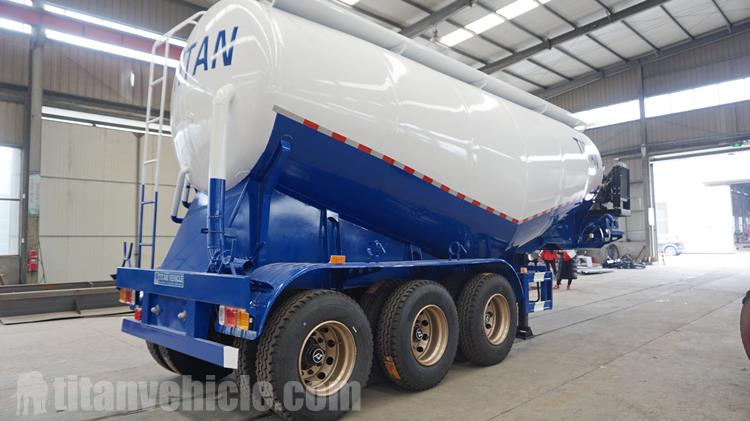 3 Axle 30CBM Bulker Cement Tanker Trailer for Sale In Kazakhstan