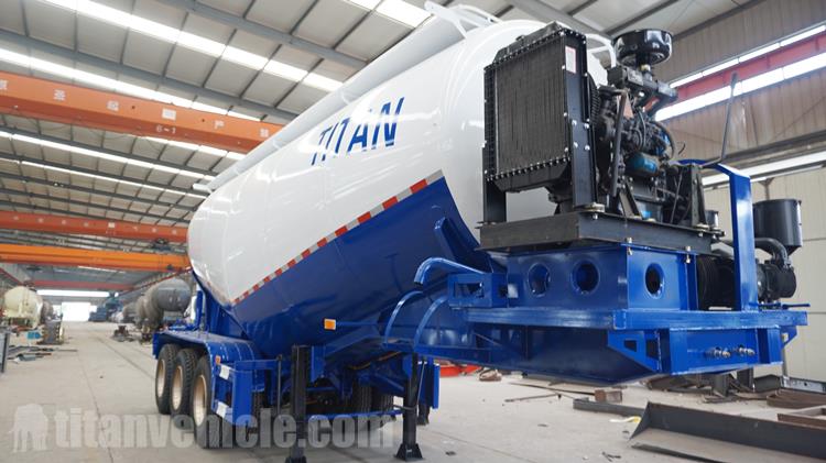 3 Axle 30CBM Bulker Cement Tanker Trailer for Sale In Kazakhstan