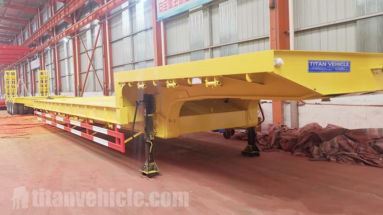 4 Axle 80 Ton Extendable Lowbed Trailer will be sent to Congo
