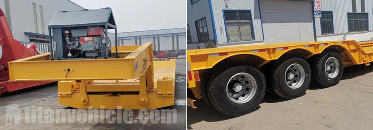 3 Line 6 Axle 100 Ton Front Load Lowbed Trailer for Sale In Angola