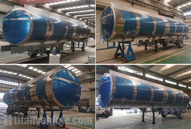 45000 Liters Aluminum Alloy Tanker Trailer for Sale In Zimbabwe