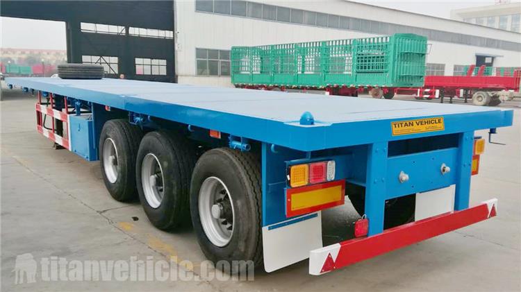Tri Axle 40 ft Flatbed Trailer for Sale In Guinea Conakry