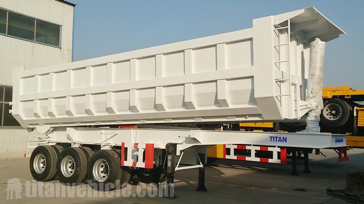 Tri Axle 33CBM Semi Tipper Trailer for Sale In Uganda