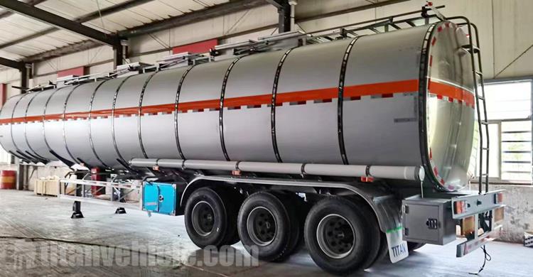 55000 Liters Stainless Steel Tanker Trailer for Sale In Saudi Arabia