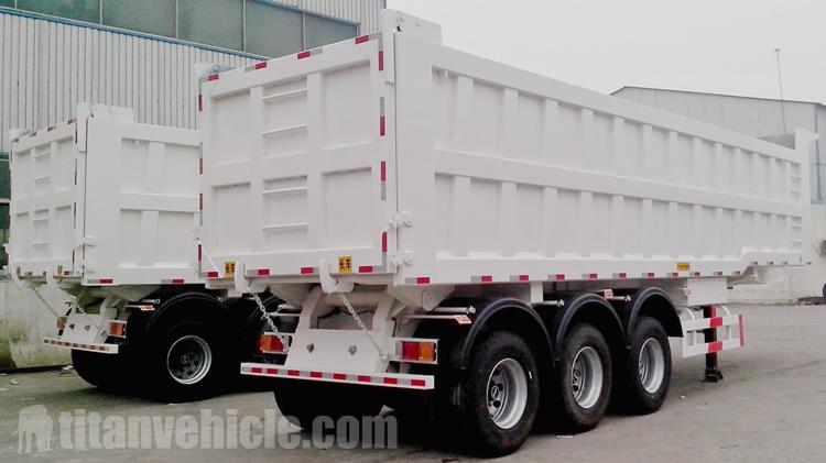 Tri Axle 60 Ton Dump Truck Trailer for Sale In Fiji