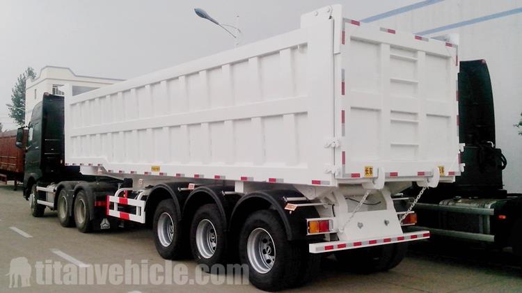 Tri Axle 60 Ton Dump Truck Trailer for Sale In Fiji