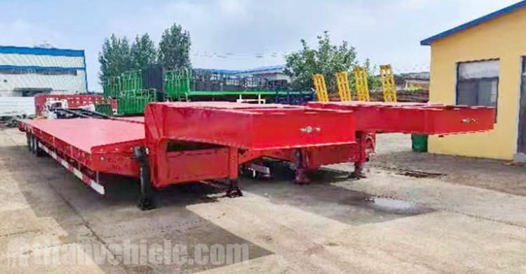 80 Ton Lowbed Truck Trailer for Sale In Papua New Guinea
