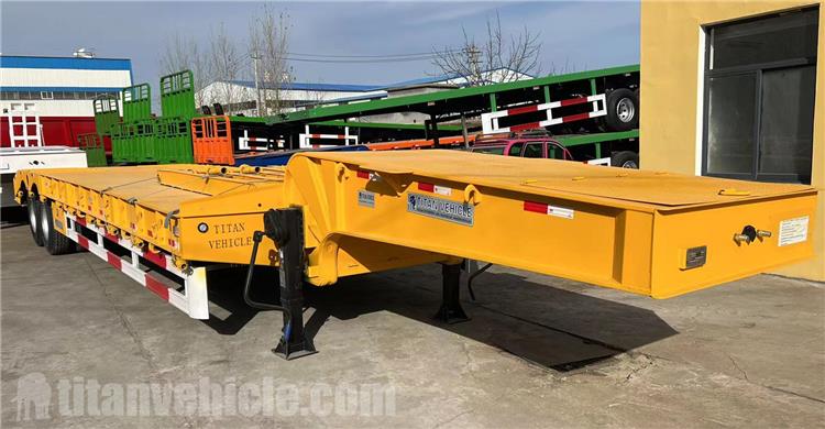 60 Ton Low Bed Truck Trailer for Sale In Cayman Islands