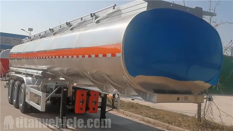 35000 Liters Aluminum Alloy Tanker Trailer for Sale In Zimbabwe