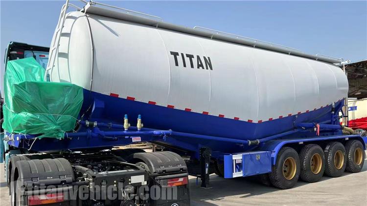 4 Axle 45CBM Bulk Cement Trailer for Sale In Oman