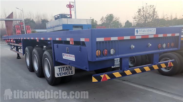 3 Axle Extendable Flatbed Trailer for Sale In Ghana