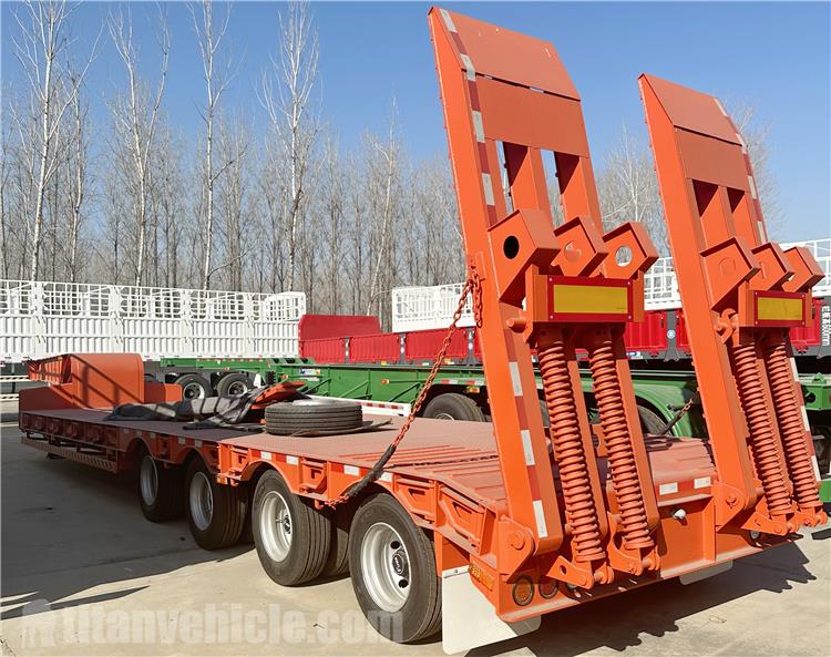 4 Axle 120 Ton Low Bed Truck Trailer for Sale In Ghana