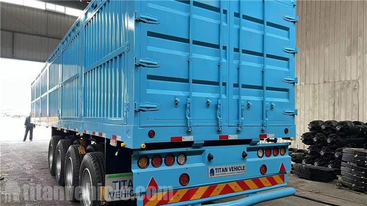 4 Axle 80 Ton Fence Cargo Trailer for Sale in Tanzania