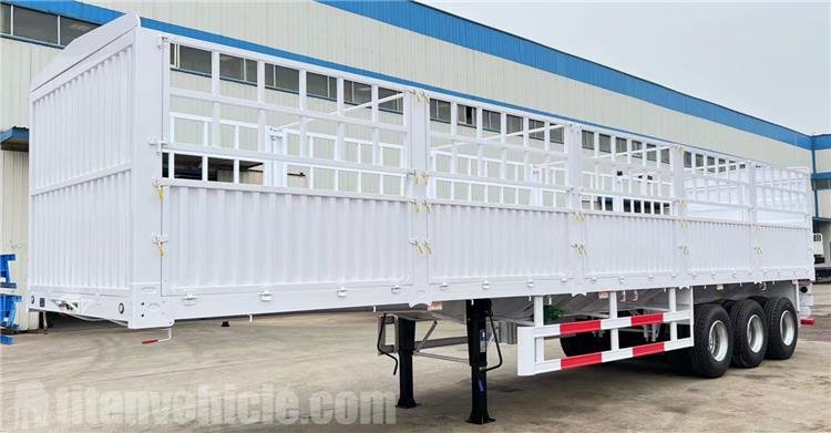 12.5m Fence Cargo Semi Trailer for Sale In Mozambique