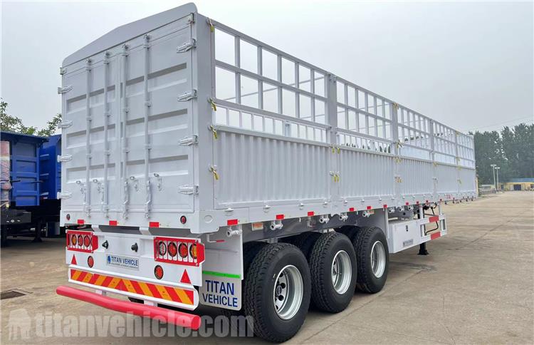 12.5m Fence Cargo Semi Trailer for Sale In Mozambique