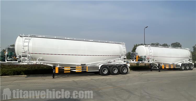 45CBM Bulk Cement Tankers Trailer for Sale In Dominican