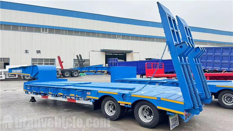 2 Axle 50 Ton Low Bed Trailer for Sale in Tanzania