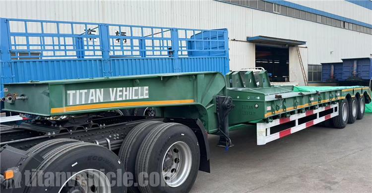 Tri Axle 80 Ton Low Loader Trailer for Sale In Angola
