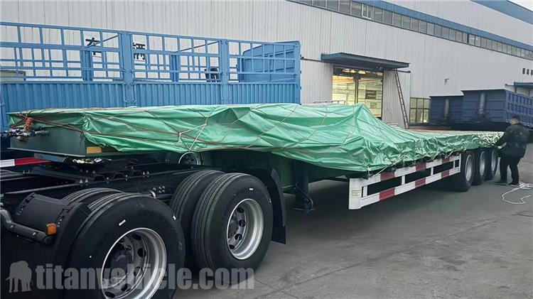 Tri Axle 80 Ton Low Loader Trailer for Sale In Angola