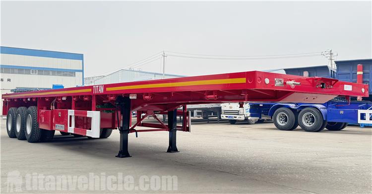 3 Axle 40 Feet Flatbed Trailer for Sale In Trinidad and Tobago